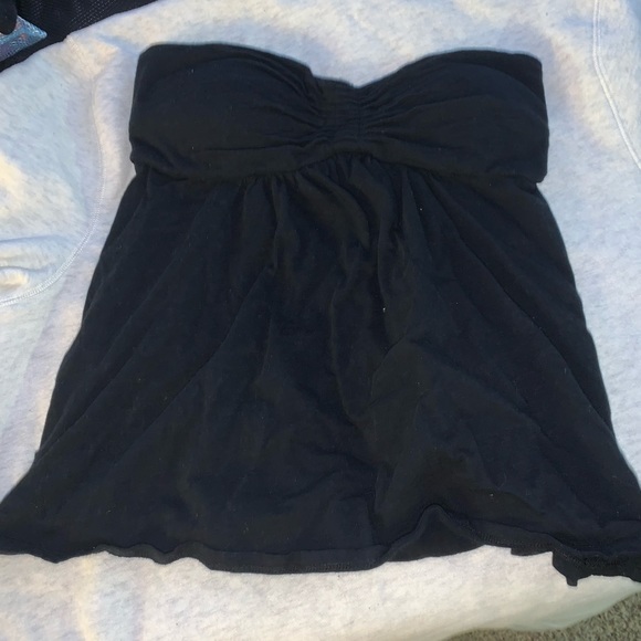 Roxy Padded Stretchy Flowy Crop Top - Picture 2 of 4